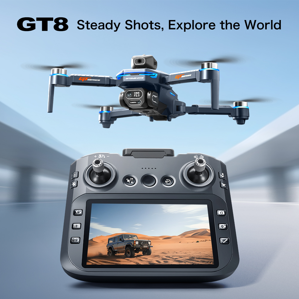 GT8 Obstacle Avoidance Aerial  - Drone Controller Screen ulasan dan harga